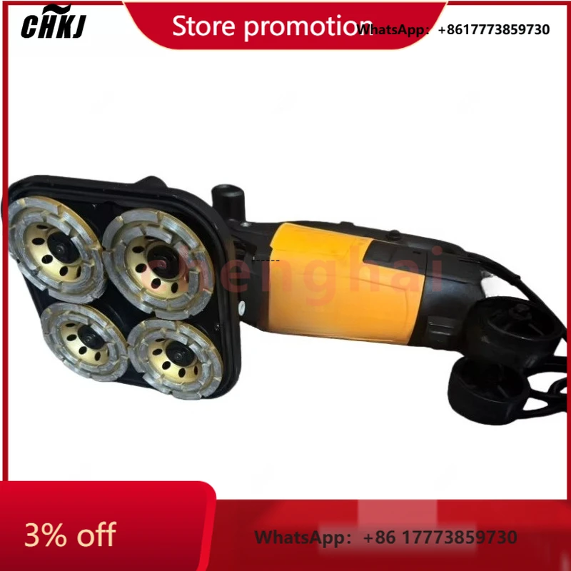 

CKHJ-2025NEW220v/110v Automatic Concrete Polishing Machine with Dust VacuumFour-wheel Handheld Concrete Floor/Wall Grinder Machi