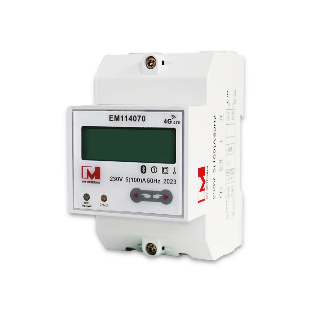 EM114070 STS meters external sim gprs metering system smart power meter and 4g lte module