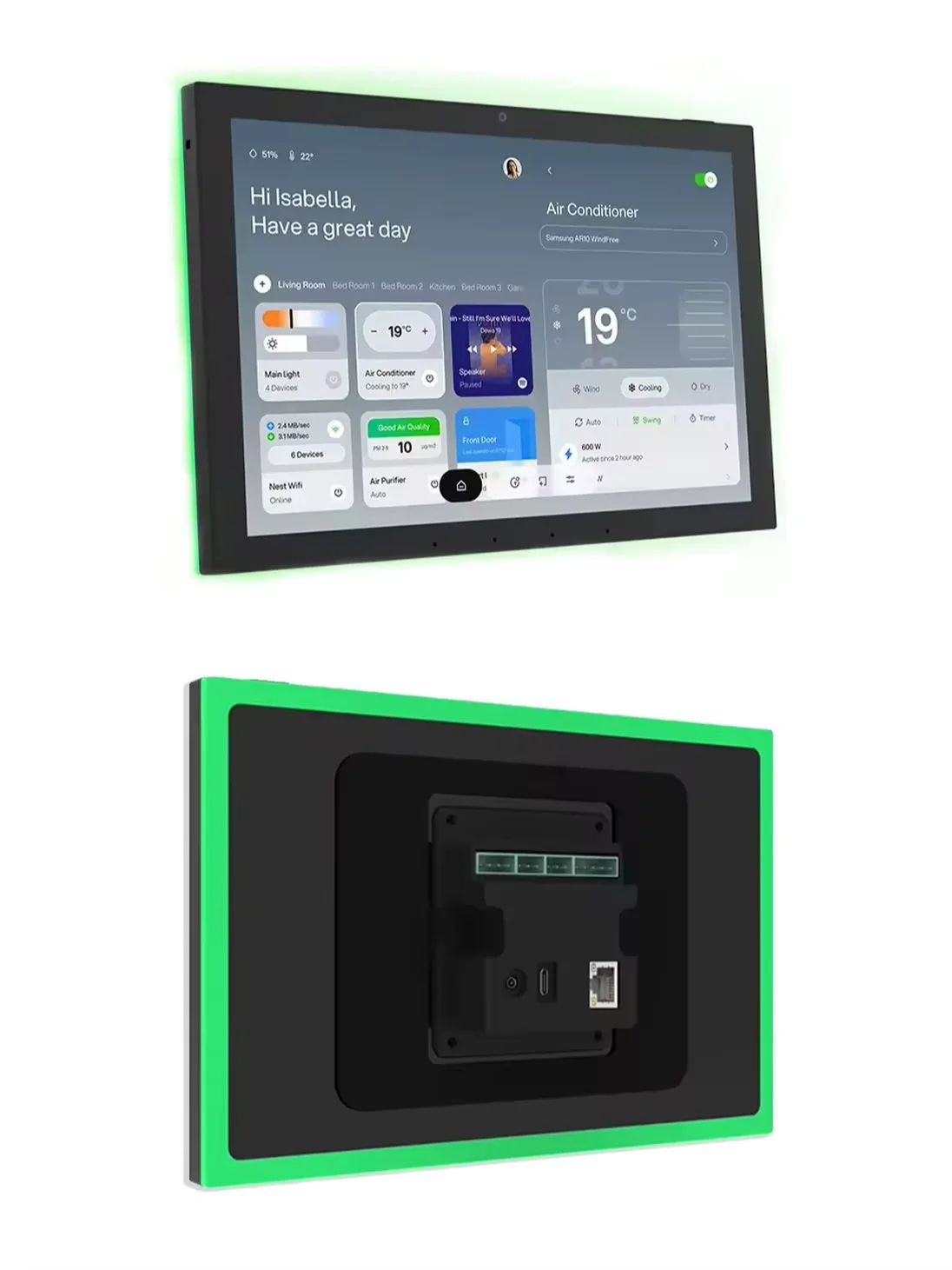 

Быстрая 10,1-дюймовая панель управления умным домом Android 14, 8-ядерный 4G + 64G, свободное сенсорное управление, POE RGB Light Home Assistant PAD
