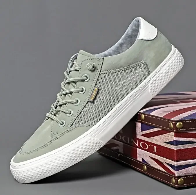 

Men Shoes Casual Canvas Loafers Shoes Breathable Flats Leisure Male Vulcanized Shoes Walking Sneakers