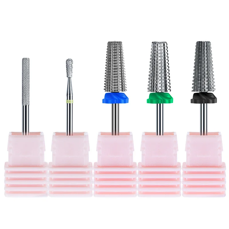 Brocas de carburo de tungsteno para manicura y pedicura, alta calidad, 59 estilos, removedor de esmalte de Gel