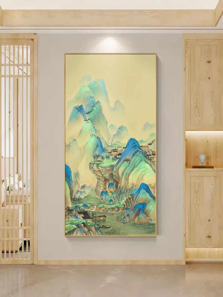 highmax Abstract Canvas Chinese Style Mountain Scenery Classical View Wall Art Posters Printing Canvas Wall Art Home Decor