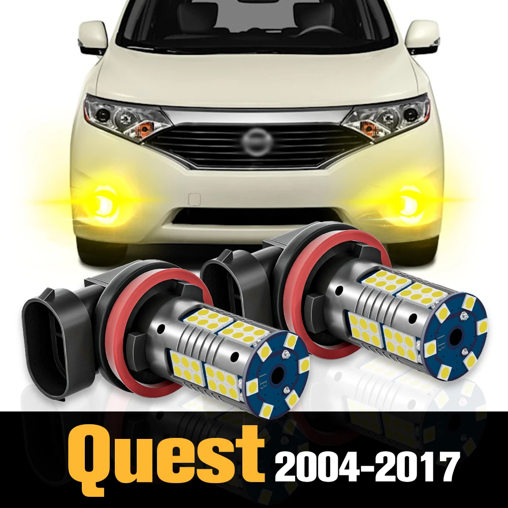 

2pcs Canbus LED Fog Light Lamp Accessories For Nissan Quest 2004-2017 2005 2006 2007 2009 2010 2011 2012 2013 2014 2015 2016