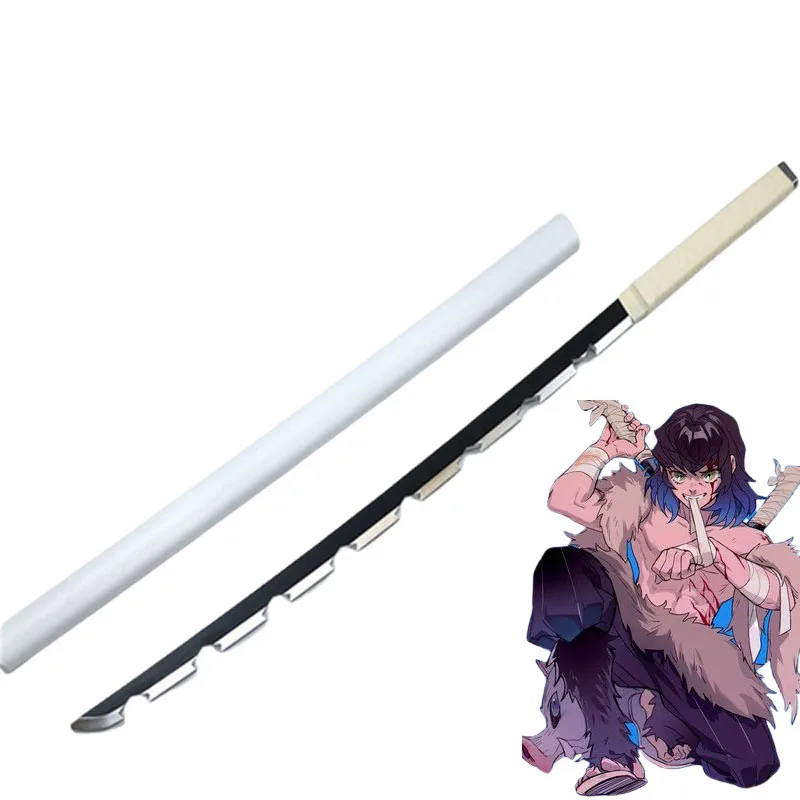 New 104cm  Sword Weapon  Hashibira Inosuke Cosplay Sword 1:1 Anime Ninja Knife PU Weapon Prop Katana