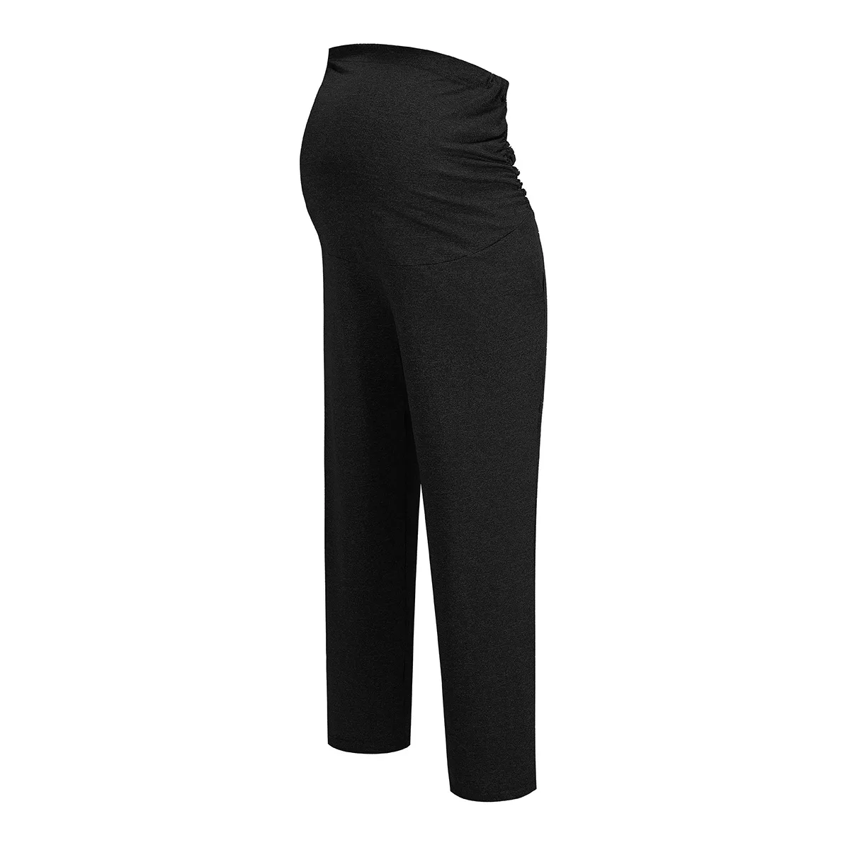 Pantalon de Yoga à Jambes Larges pour Femme Enceinte, Vêtement Droit, Taille Haute, Été