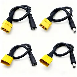 1pcs XT90 TO 5521 5525 Male Female Plug Extension Cable Wire 14AWG 30CM Connection DC Lipo Battery charge connector Parts DIY