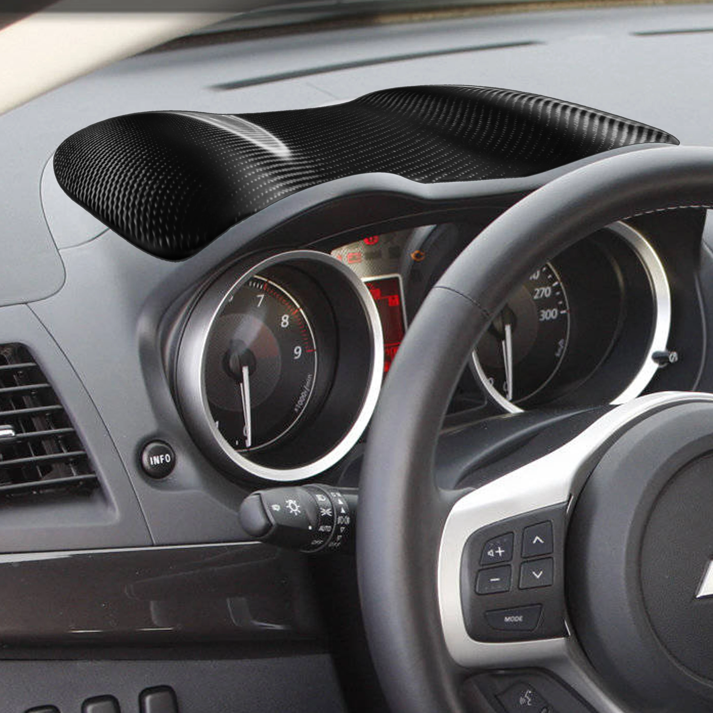 Real Carbon Fiber Dashboard Instrument Upper Cover Trim For Mitsubishi Lancer EVO X 10 Th Car Interior  Modification Accessories