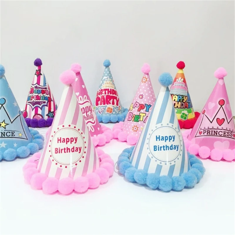 Baby Birthday Hat Party Decorations Lovely Pointed Hat Adult Party Photo