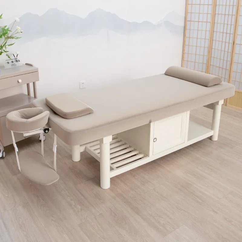 

FG17High-end beauty salon special solid wood latex body massage physiotherapy massage essential oil push back bed