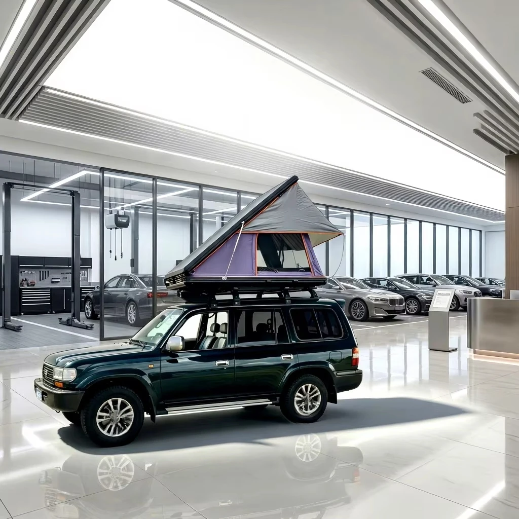 4x4 Campers Trailer Camper Pop up Glamping Car Roof Top Tent Automatic Aluminium Hard Shell Rooftop Tent view 4