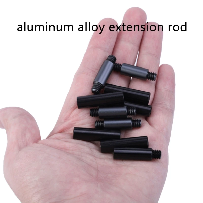 ก้านต่อขยายโลหะที่ทนทานสำหรับขาตั้งกล้องและตัวยึดกล้องพร้อมส่วนต่อการถ่ายภาพเกลียวตัวผู้และตัวเมียขนาด 1/4 นิ้ว