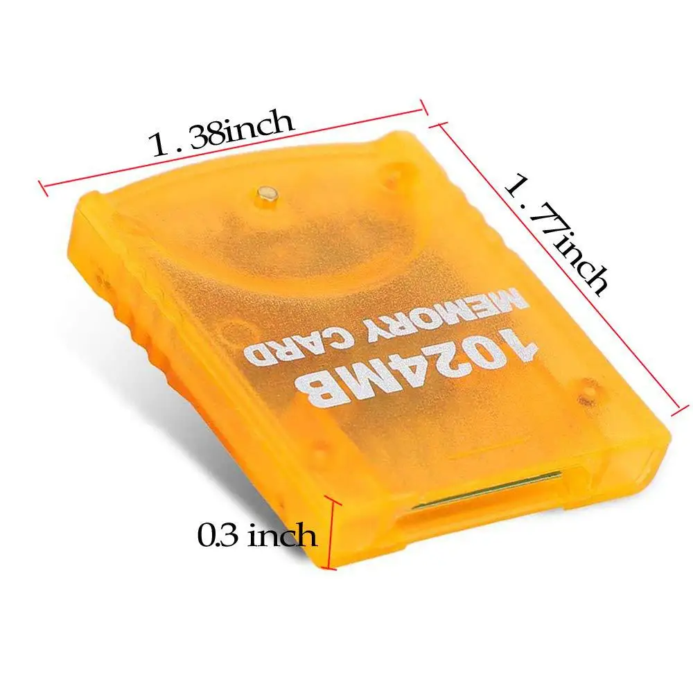 Карта памяти 1024 МБ для игровой карты памяти для консоли, простая в использовании, оранжевая