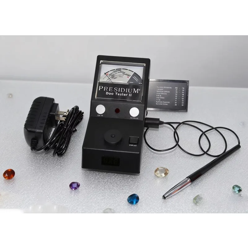 

【Популярный】Тестер Kinway Presidium Duo Tester II KW-300P для определения подлинности пластиковых изделий, драгоценных камней и алмазов, высокоточный, с цифровым ЖК-дисплеем