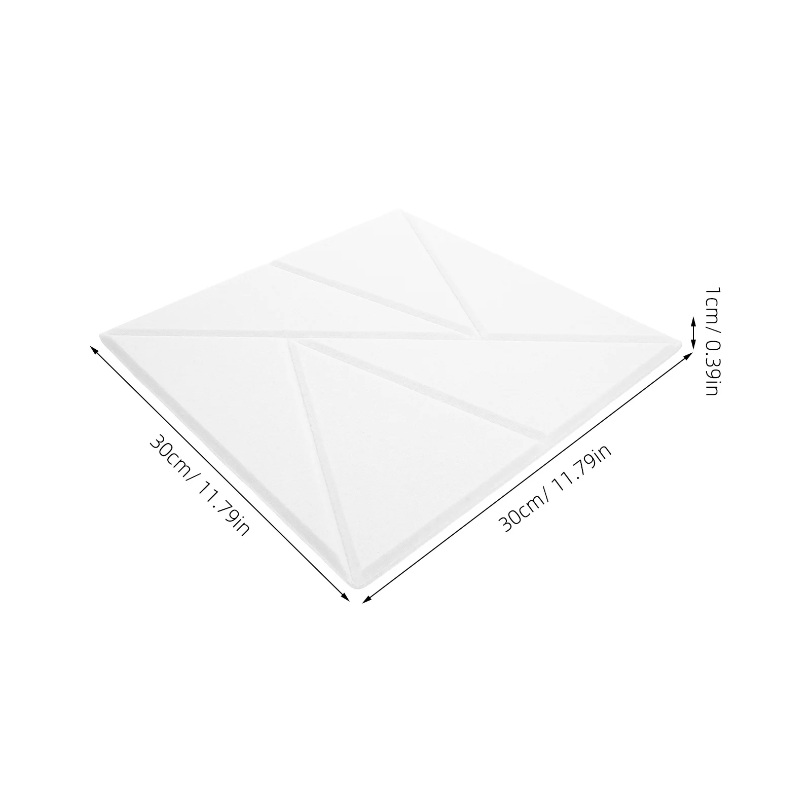 12 Uds. Paneles de pared acústicos insonorizados aislamiento amortiguación absorbente de sonido decorativo blanco a prueba