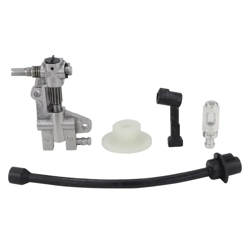CMCP 5pcs Oil Pump Filter Pipe Hose Line Oil Nozzle Turbine Kit For 4500 5200 5800 45CC 52CC 58CC  Chainsaw Spare Parts