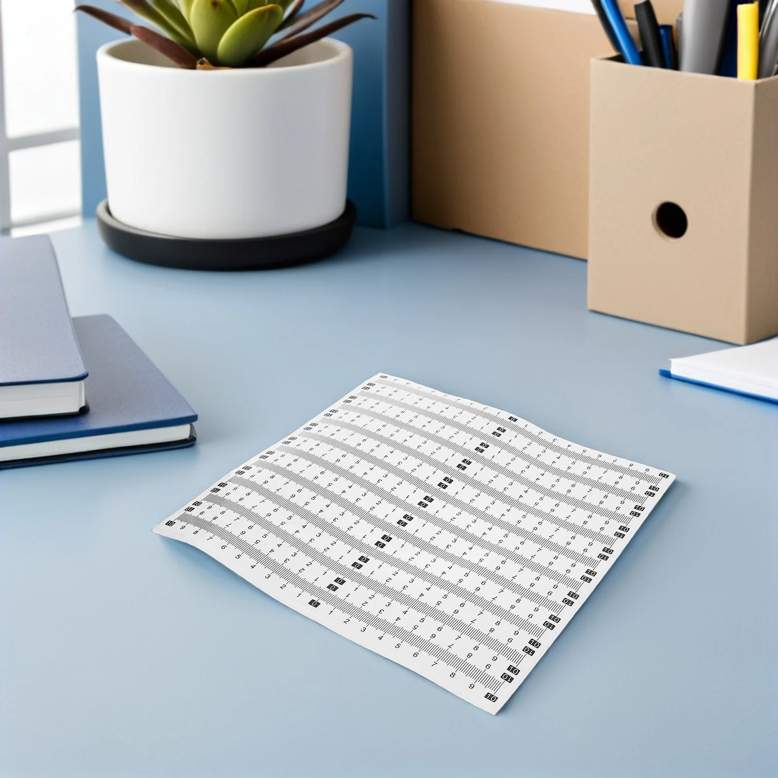 40 قطعة شريط مسطرة لاصق ذاتية اللصق متري مقياس ملصق لأعمال النجارة أشرطة القياس عصا على منضدة مكتب التخرج