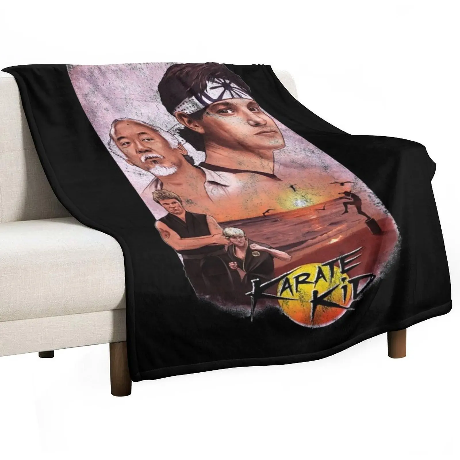 Karate kid design Throw Blanket bed plaid Soft Big Luxury St Weighted christmas gifts blankets ands Blankets