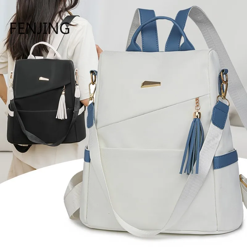 moda-feminina-nailon-anti-roubo-mochila-borla-decorativa-casual-viagem-feminina-bolsa-de-ombro-grande-capacidade-estudante-escola-pacote