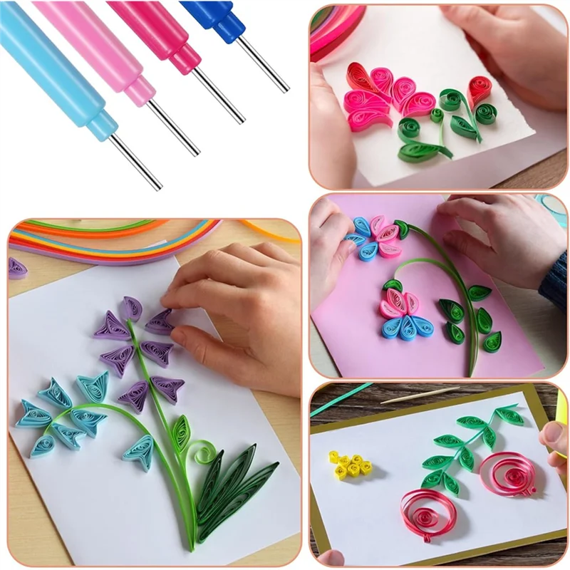 A74E-12 Stück Papier-Quilling- – Art Quilling Craft Bewertung und Preis