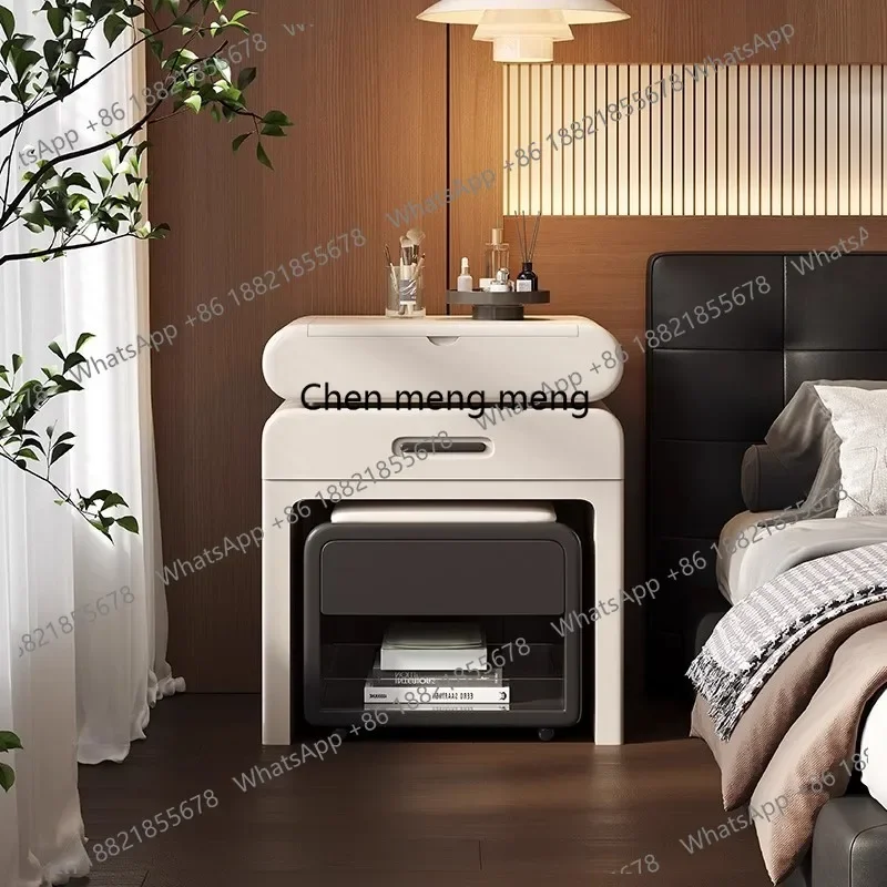 Italian light luxury dresser bedside table integrated bedroom household bedside table small apartment