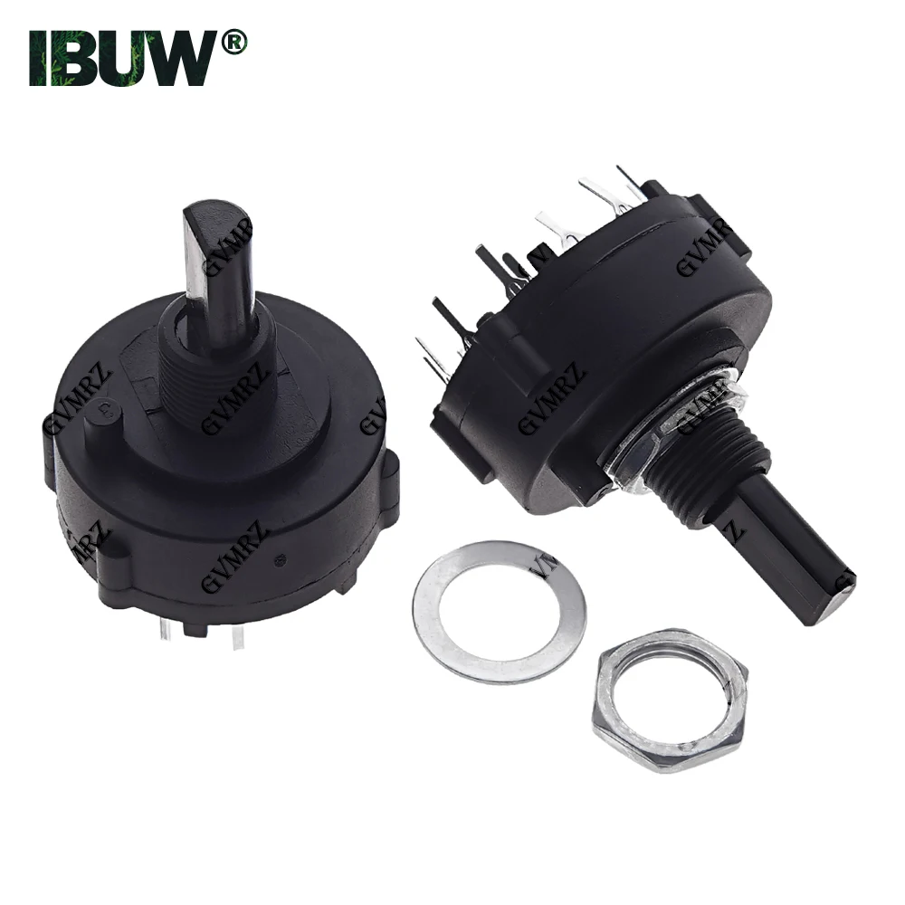 1PCS 12/6/4/3 Selectable PCB Plug-in Board Adjustable Switch 1 2 3 4 Pole Position RS26 Band Gear Rotary Switch