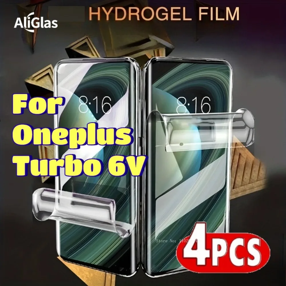 

Набор из 4 защитных пленок HD для Oneplus Turbo 6 V, гидрогелевая пленка, совместимая с чехлами, для серии Oneplus Turbo 6V, не закаленное стекло