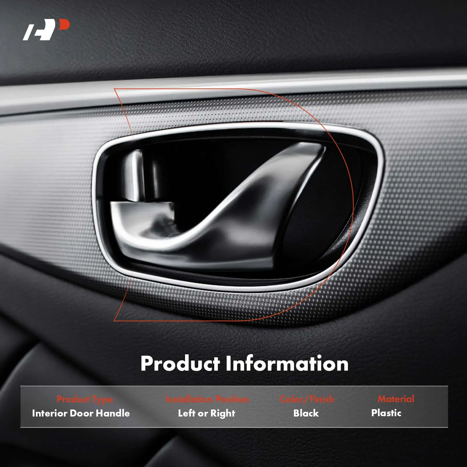 A-Premium 2x Driver & Passenger Side Sliding Door Interior Door Handle for Kia Sedona 2006-2012 Hyundai Entourage 2007-2008