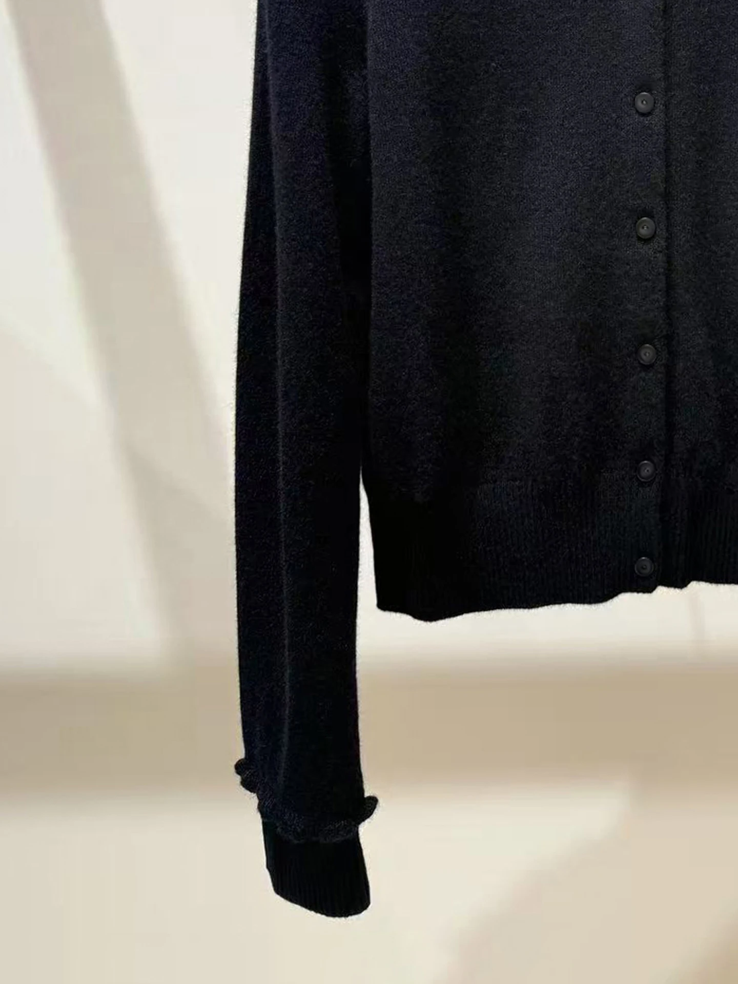 S Home South Oil Cardigã de malha feminino de alta qualidade Hepburn Sle Versátil longo Sve redondo Ne ort comprimento cor