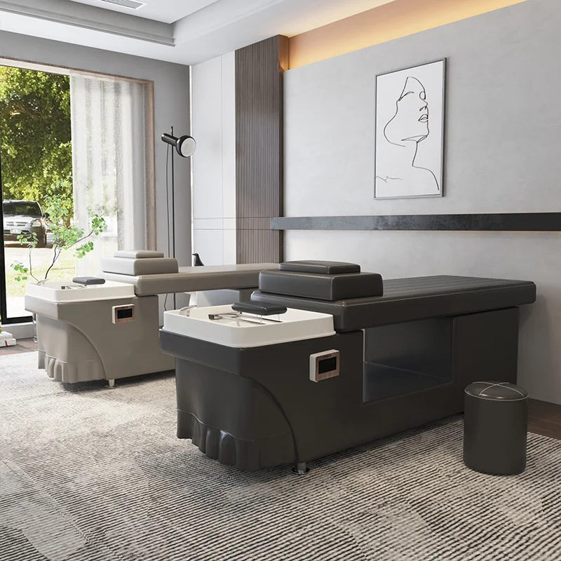 Thai hair therapy water circulation constant temperature shampoo bed barber shop special hair salon massage fumigation