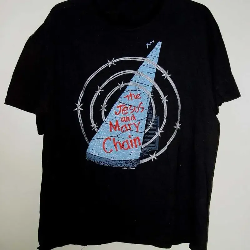 The Jesus And Mary Chain Concert T Shirt 1988 Barbed Wire Tour Mo022