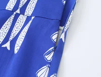 KONDALA Women Holiday Beach Print Trendy Pants Set Cami Tops Zipper Pants New Fashion 2026 Spring Summer Party Blue Mujer Set - Image 6