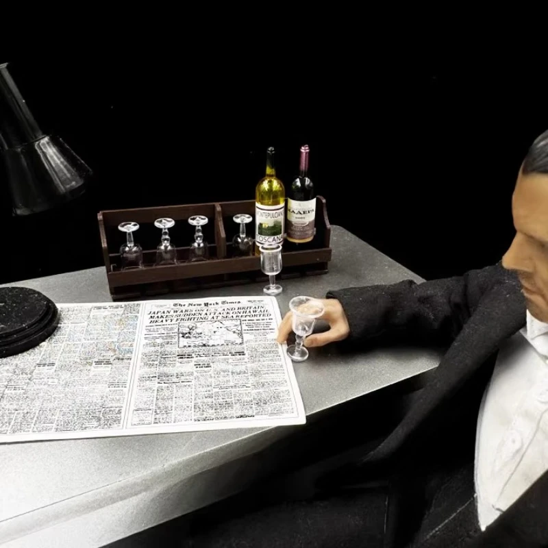 Simulation Model Car Wine Glass Wine Rack Dining Table Scene Decoration for 1/8 1/10 RC Crawler Car TRX4 SCX10 D90 TRX6 Tank 300