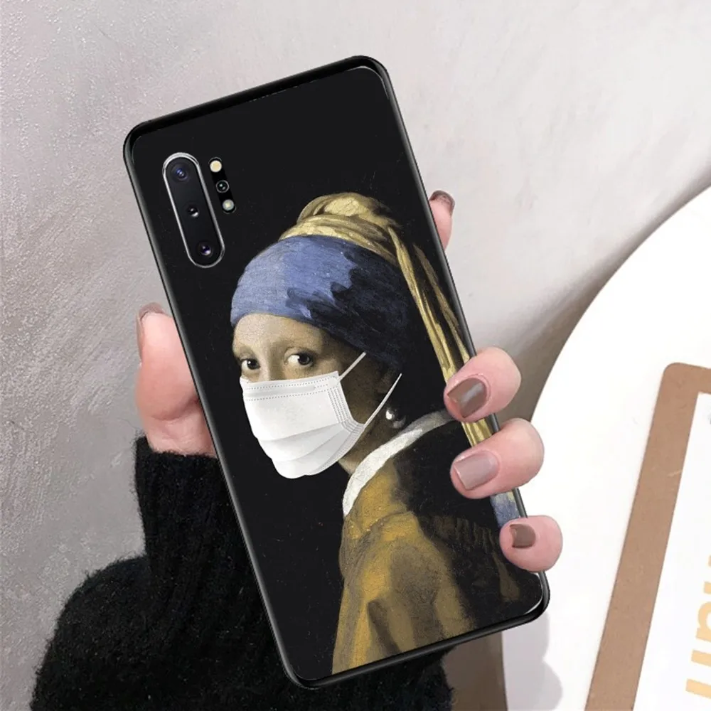 Girl With A Pearl Earring Vermeer Phone Case For Samsung Note 8 9 10 20 pro plus lite M 10 11 20 30 21 31 51 A 21 22 42 02 03