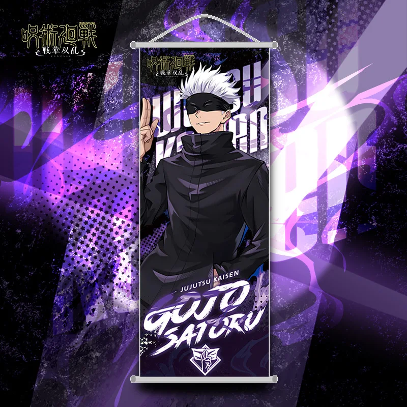 Jujutsu Kaisen Lange Scroll Hangende Schilderij Gojo Satoru Poster Anime Goederen Hangende Ornamenten Vakantiegeschenken Kamerdecoraties
