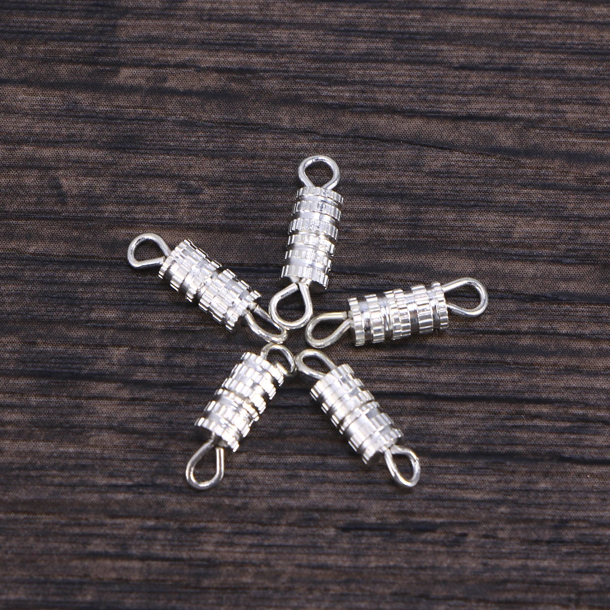 

20pcs Gold Plated Turnbuckles Copper Screw Clasps Durable Barrel Lock Split Ring Jewelry Making Supplies Necklace Bracelet Craft