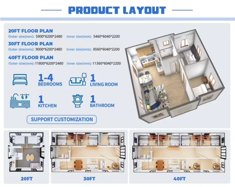 Expandable Modular Container Prefabricated House Contemporary Style For Living Office Camp Hotel Rental Accommodation
