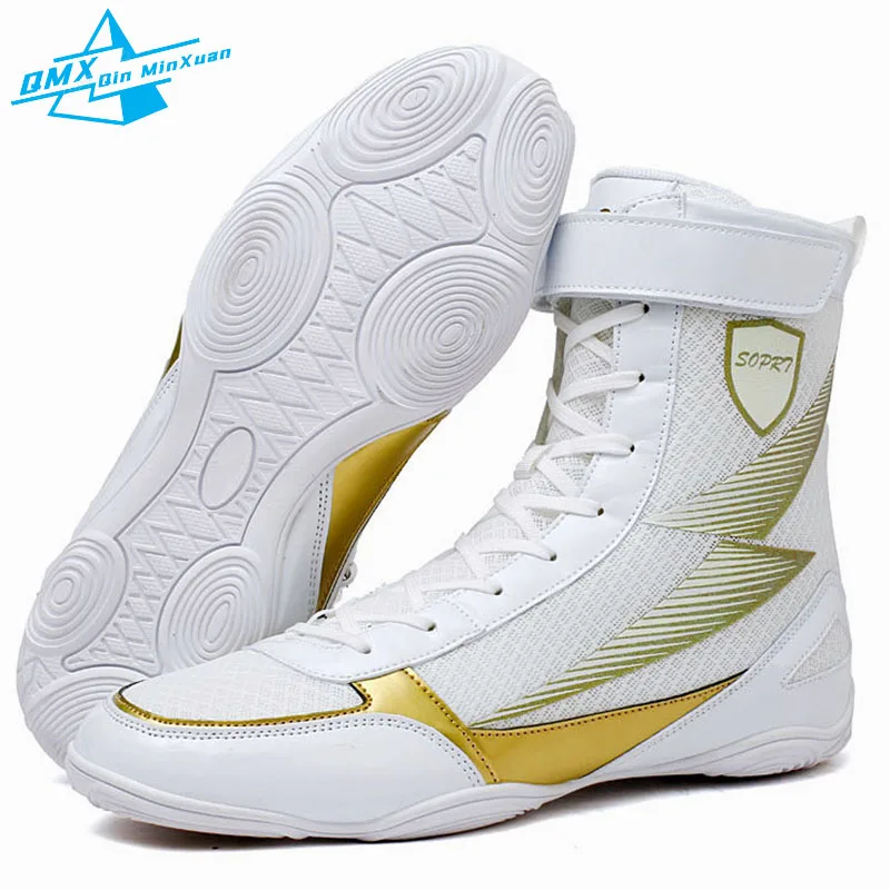 Professional Boxing Boots Men's Lightweight Wrestling Fighting Shoes High Quality Mesh Breathable Boxing Sneakers Size 39-45#