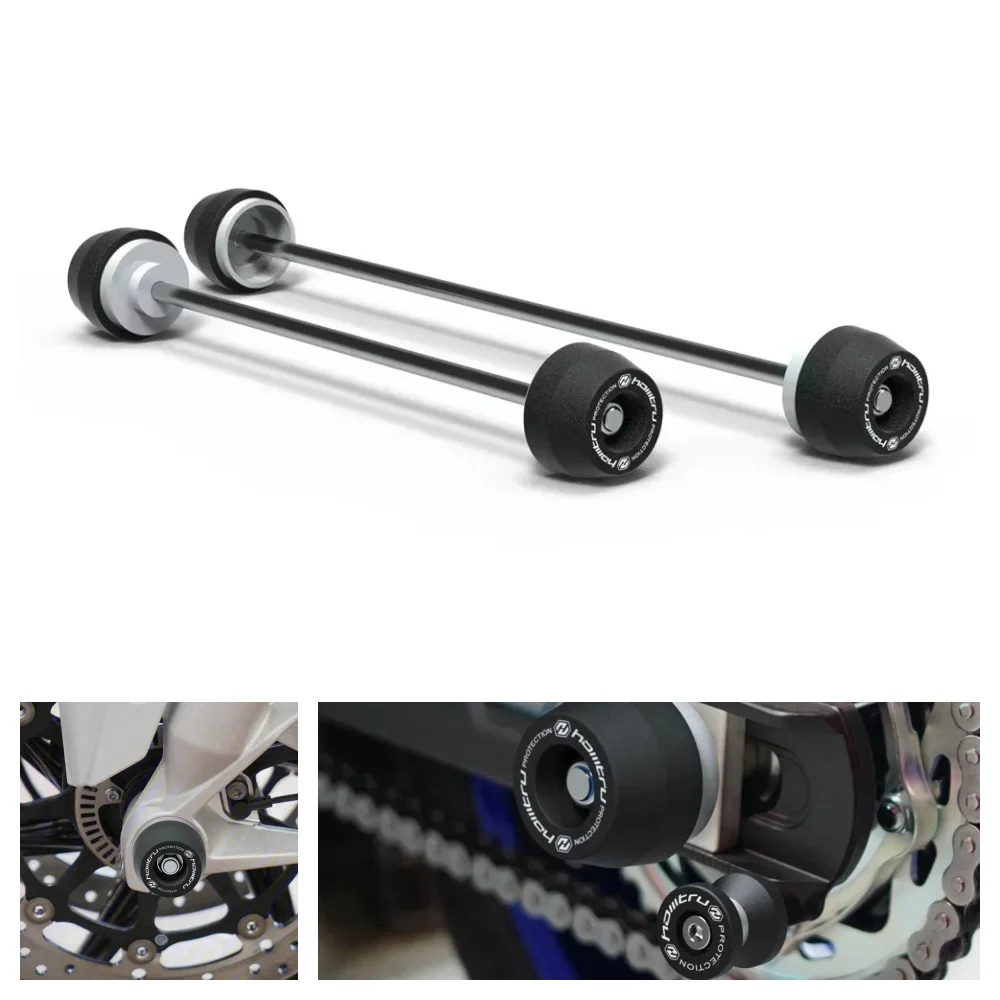 

For Yamaha YZF-R6 2017-2024 Front Rear Axle Fork Sliders Motorcycle Frame Crash Protector Hub Anti-Collision