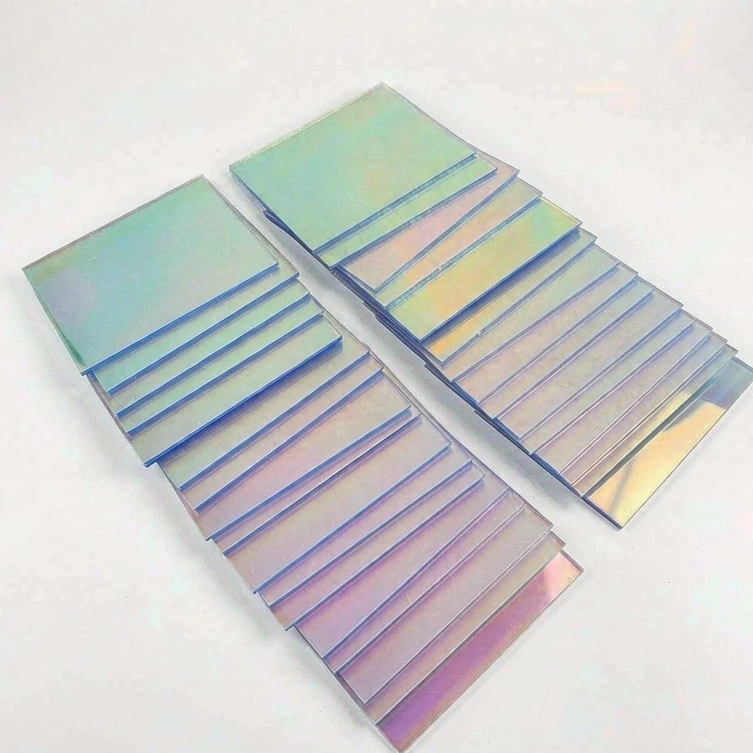 Iridescent Rainbow Acrylic Sheet 1/2/3/5/8mm Laser Reflective Board 20x30-60x60cm Shiny Plastic Panel for DIY Craft Sign Decor