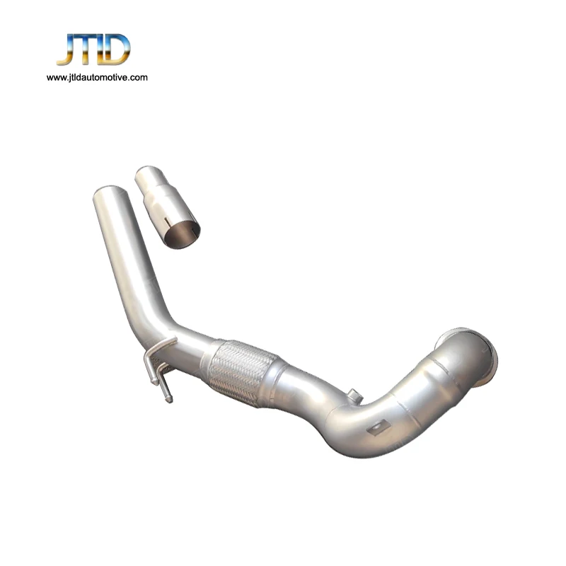 Downpipe For AUDI A3 2016 1.8T 5.5L 304 Stainless Steel Performance Catless Exhaust System  - Active Sound System Exhaust