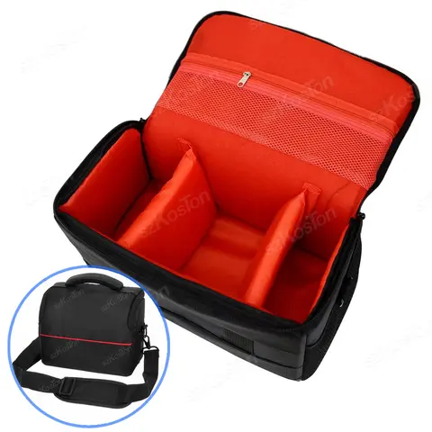 Bolso para cámara Digital DSLR, bolso de hombro, funda impermeable, bolsa para fotografía y fotos para Canon, Nikon, Sony, bolsa para lentes