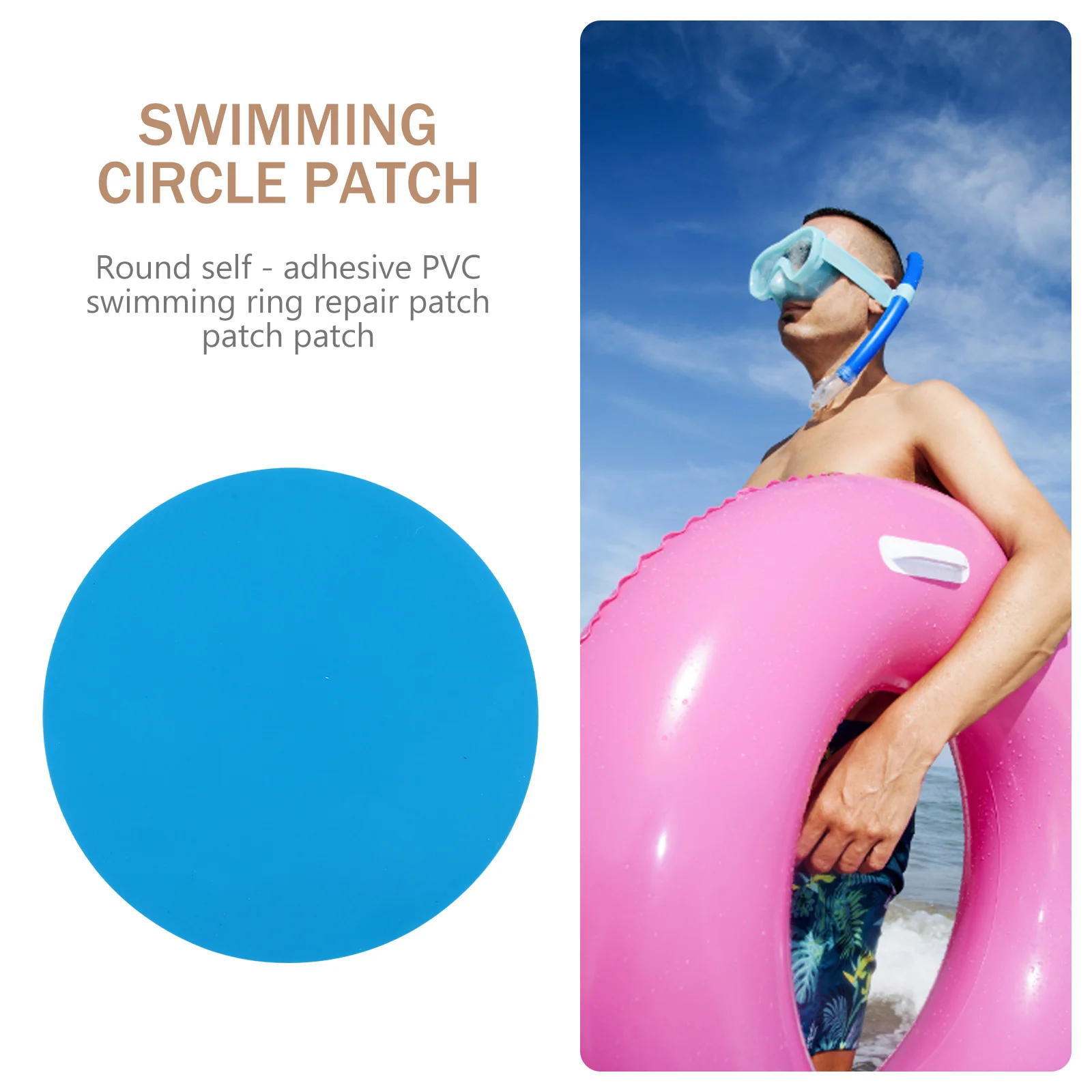 10 pcs Ring Patch Pvc Waterproof Adhesive Sticker Pvc Repair Sticker For Inflatable Tent Backpack Repair Sheet