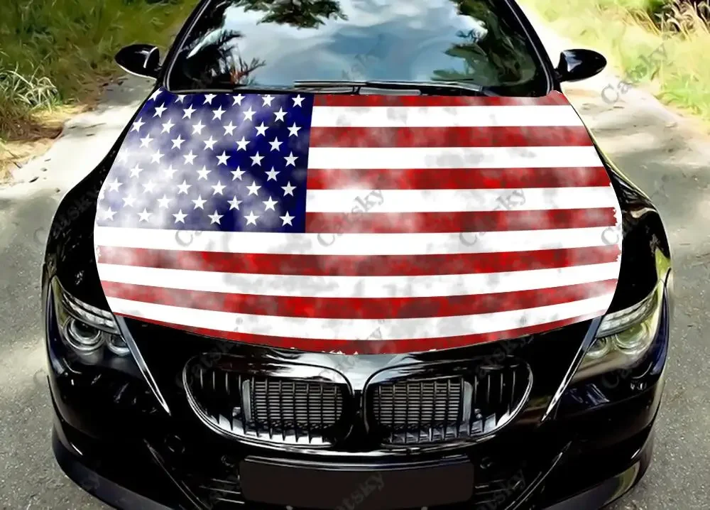 

Американский флаг, автомобильные наклейки, наклейки на капот, автомобильные аксессуары, рисунки, упаковка, модифицированная аэрозольная краска, виниловые автомобильные наклейки