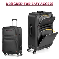 Oxford Fabric Luggage 3 Pcs Suitcase Set with TSA Lock & 360° Silent Wheels, Waterproof Expandable Travel Bag for Business 4