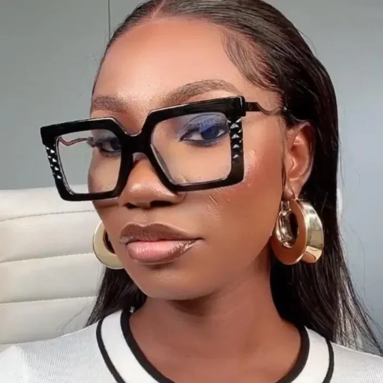  ﻿   Anti-Blaulicht-Brille für Damen, Metallrahmen, Vollrahmen, Harz, Brillengläser, Computer-Augenschutzbrille