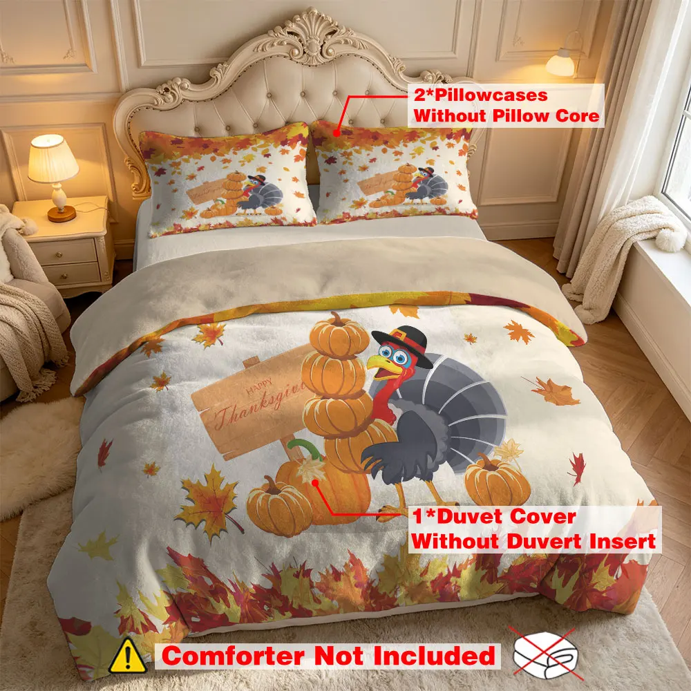 Milk Velvet 3‑Piece Bedding Set (1 Duvet Cover + 2 Pillowcases, No Inserts), black‑white plaid print. Warm, anti‑static, machine