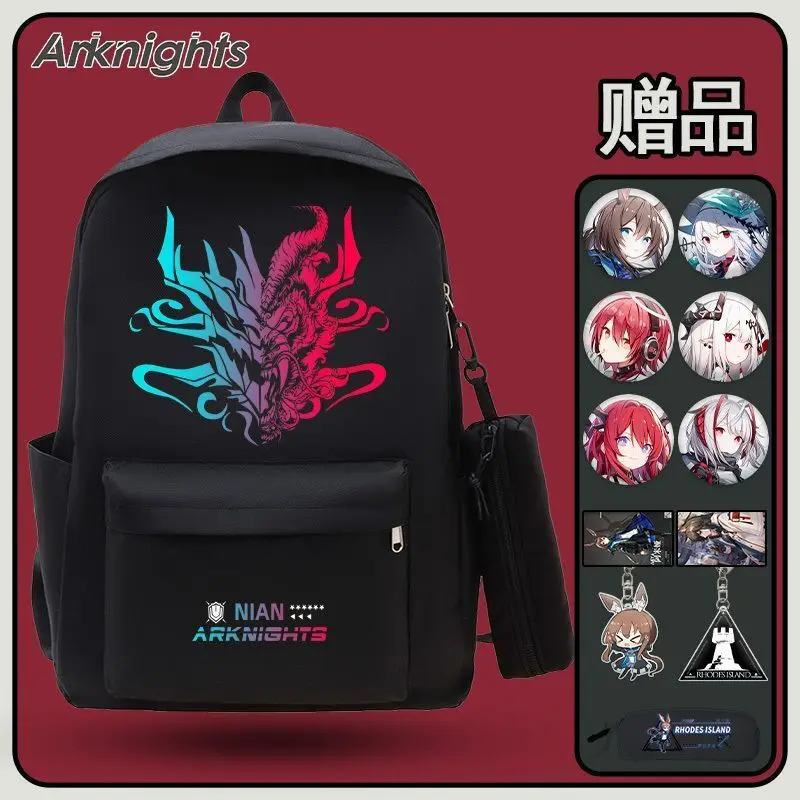 Arknights Anime Backpack Casual Unisex Fashion Versatile Large Capacity School Bag For Students Anime
