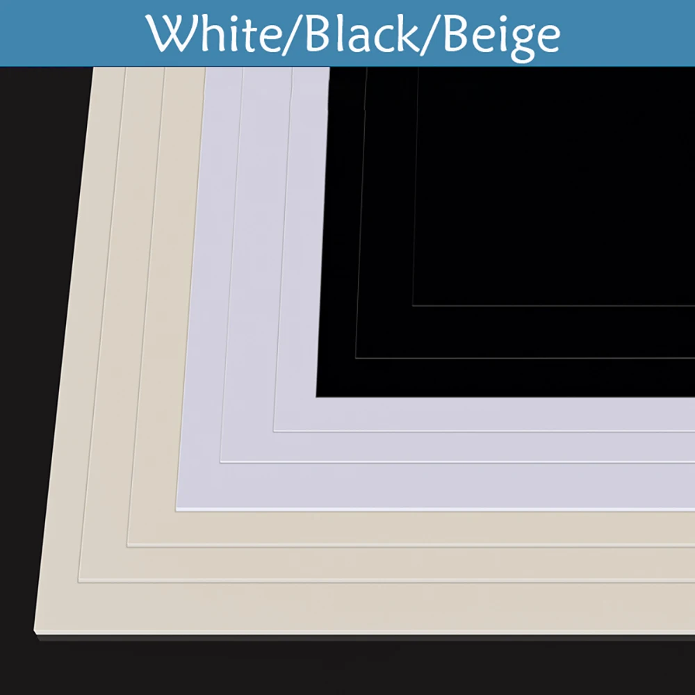 2-10 قطعة ورقة بلاستيكية PVC لوحة صلبة صلبة أبيض/أسود/بيج لوح بلاستيكي سميك 0.2-5 مللي متر لصنع نماذج ذاتية الصنع لوحة الحرف اليدوية #3
