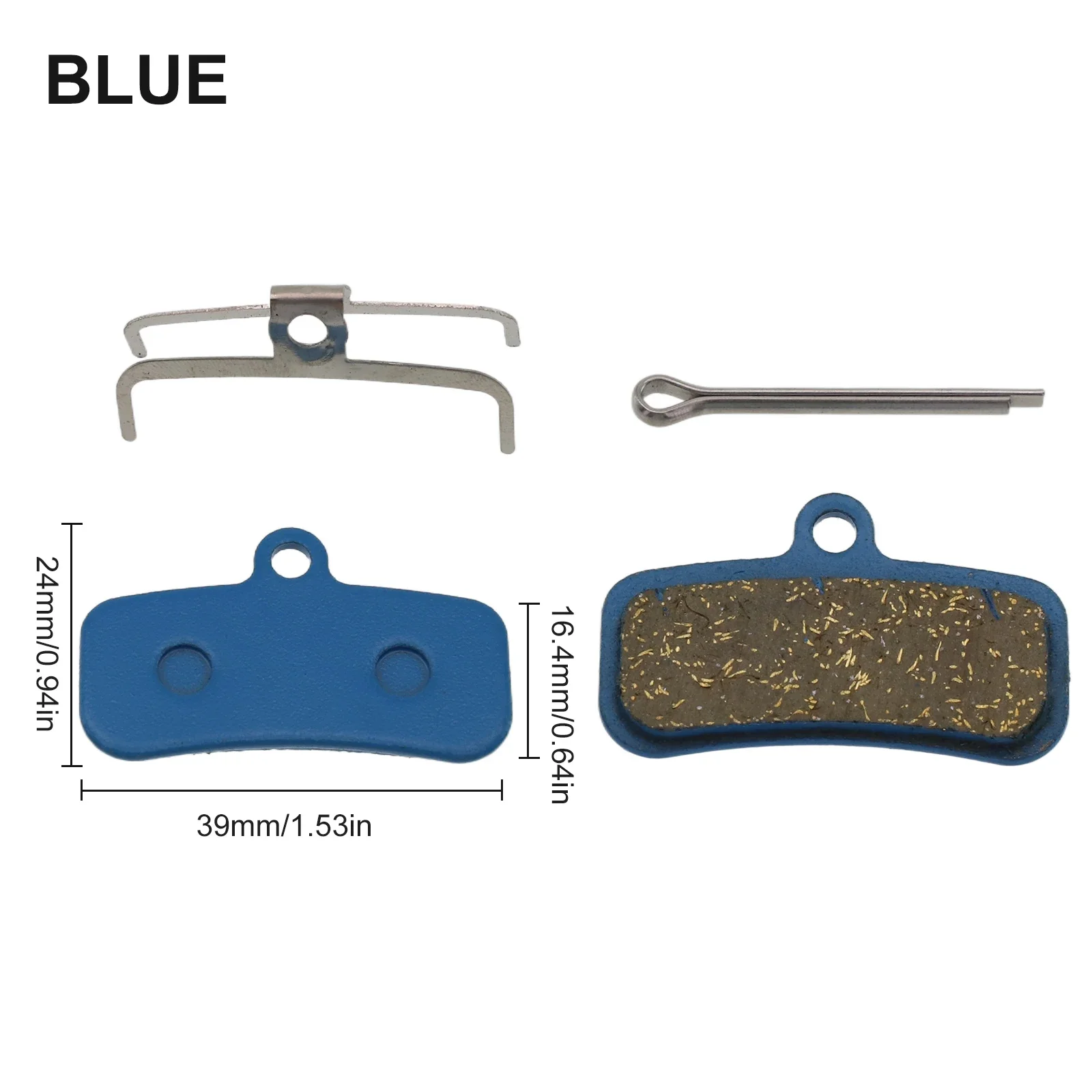 

1 Pair Bicycle Disc Brake Pads 39x24x4mm Semi Metal Brake Pads Accessories For -Shimano Saint / Zee M640 M810 M820 D01S D02S