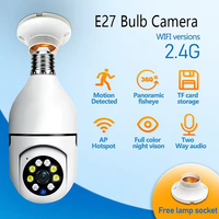 1080P HD E27 Bulb Surveillance Camera Anti-theft Outdoor Indoor Security Monitor Wireless WiFi Cameras Night Vision Audio IP Cam